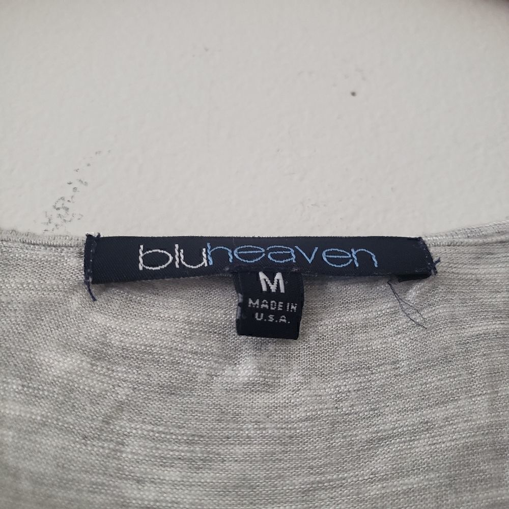 Bluheaven Ruffle Back Top Gray M - Picture 5 of 5
